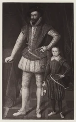 Sir Walter Raleigh and his Son