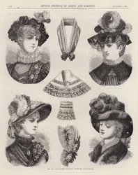 The Latest Chapeaux, Coiffure, and Lingerie
