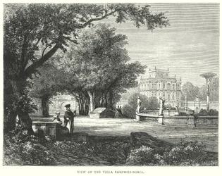 View of the Villa Pamphili-Doria