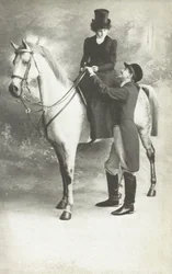 Woman and Man in Riding Dress