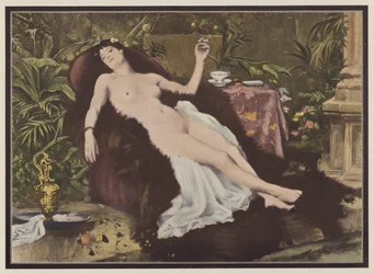 Woman Smoking After a Bath