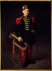 Troop child (with a trumpet)