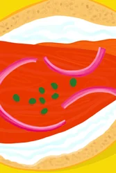 Bagel With Cream Cheese and Lox, Brooklyn