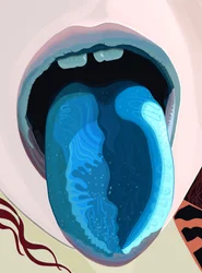 Blue Tongue From Popsicle