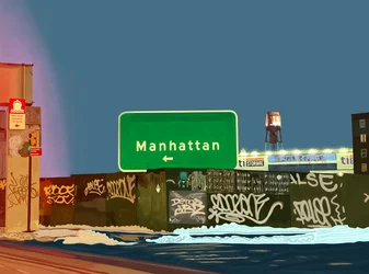 Hamilton Avenue Exit, Brooklyn
