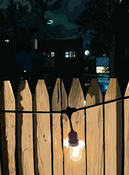 Rooftop Deck at Night