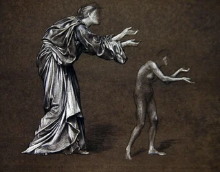 St Christina giving her Father