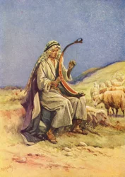 David Playing His Harp