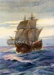 Illustration for the Young Pilgrims