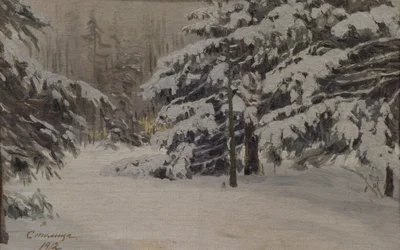 Winter on the islands of Saint Petersburg, 1912