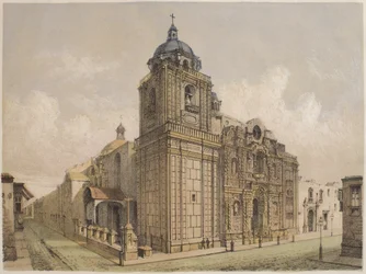Church of La Merced, Lima, Illustration from 