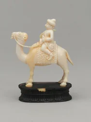 Black knight, chess piece, India, circa 1820