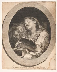The Young Worker Overcome with Sleep