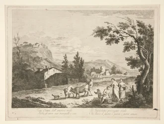 Landscape with Ruins, from a Series of 4