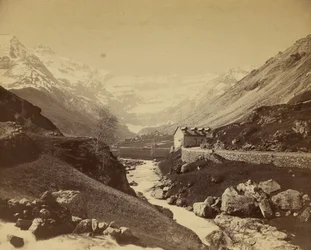 River Running Through Mountain Valley