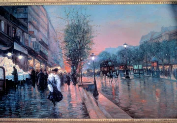 View of the Grands Boulevards in Paris