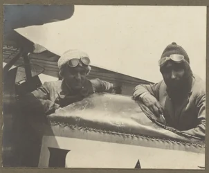Two Pilots in Airplane