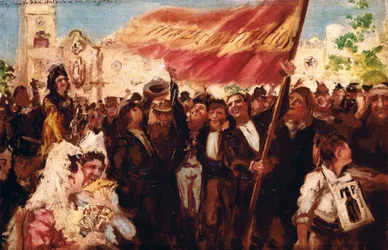 Plaza San Antonio de Cadiz on the Day of the Oath of the Constitution of 1812