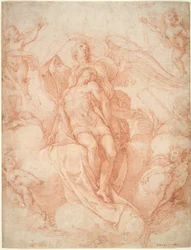 The Dead Christ Supported by Angels
