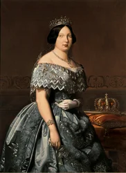 Queen Isabella II of Spain, painting by Federico Madrazo
