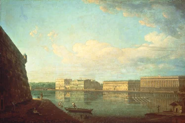 The Palace Embankment seen from the Peter and Paul Fortress, St. Petersburg