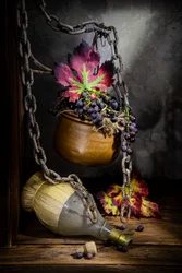 Autumn Wine Still Life