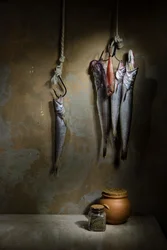 Rustic Fish Still Life