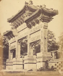 Arch in the Lama Temple, Near Peking, October 1860