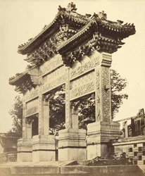 Arch in the Lama Temple near Peking