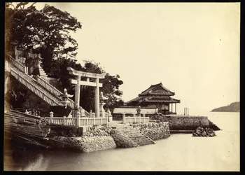 Entrance of the Temple of Kami-Hamayou at Shimonoseki