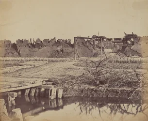 Exterior of North Fort Showing the English Entrance, August 21, 1860