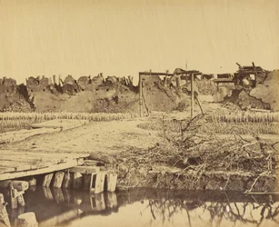 Exterior of the North Fort showing the English entrance August 21st 1860