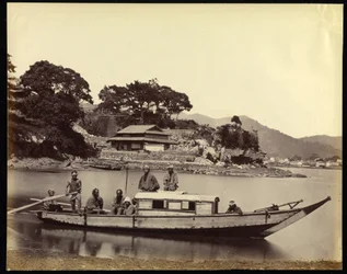 Japanese House Boat and Crew