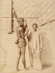Mother & Son Specimen of Burmese Tattooing
