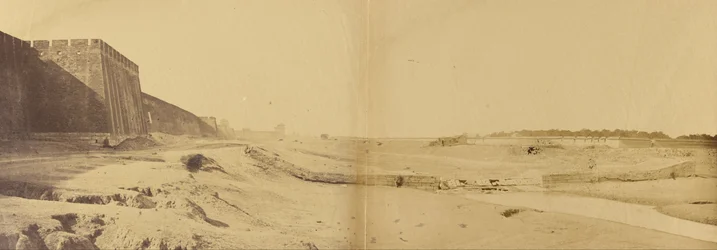 Position Taken Up by the English and French with the Enclosure at the Temple of the Earth Preparing