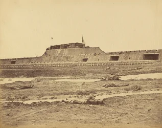 Rear of the North Fort Showing the Retreat of the Chinese Army