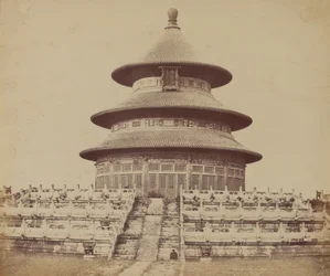 Sacred Temple of Heaven Where the Emperor Sacrifices Once a Year, in the Chinese City of Pekin, October 1860