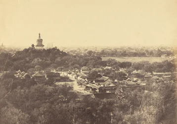 View of the Gardens and Buddhist Temple, Peking, October 1860