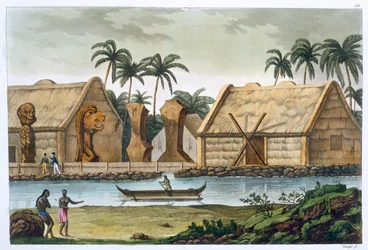 Tomb of Tamahamah at Kaiakakooa, Sandwich Islands, c1820-1839