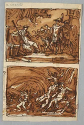 Aeneas and Achates before Dido; the Love of Aeneas and Dido