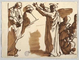 Cartoons of Death of Ananias and St. Paul, after Raphael