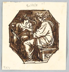 Decorative Project with Octagonal Representation of Summer