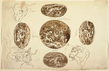 Deeds of Jupiter, for a Ceiling