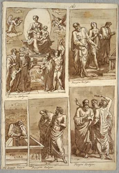 Four Studies of Works by Perugino and Francia