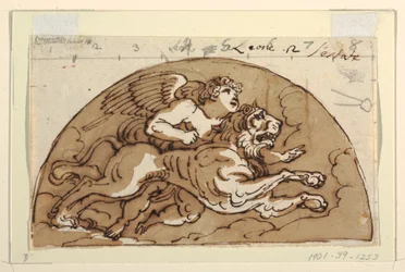 Leo, Lunette for Ceiling, Sala Ottagonale, Palazzo Milzetti, Faenza