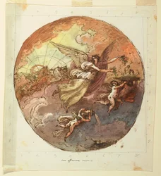 Project for Ceiling Design Depicting Aurora