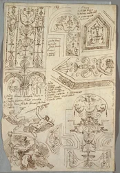 Six Decorative Studies; Verso, Anatomical Study