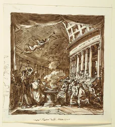 Stage Design: Curtain, The Workshop of Apollo