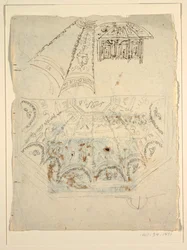 Study for the Sala di Apollo, Palazzo Milzetti, Faenza