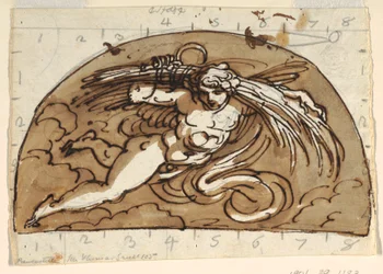 Summer, Lunette for Ceiling, Sala Ottagonale, Palazzo Milzetti, Faenza